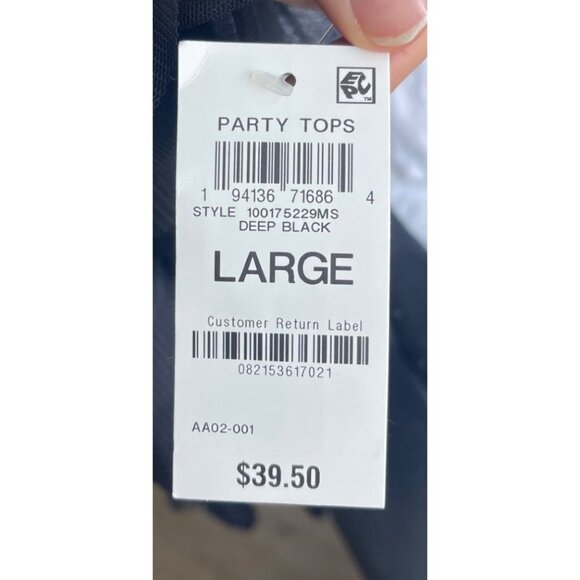 On 34Th Puff Ruffle Sleeve Boho Top Size L NWT Witchy Fairy Grunge Whimsigoth - Picture 10 of 11